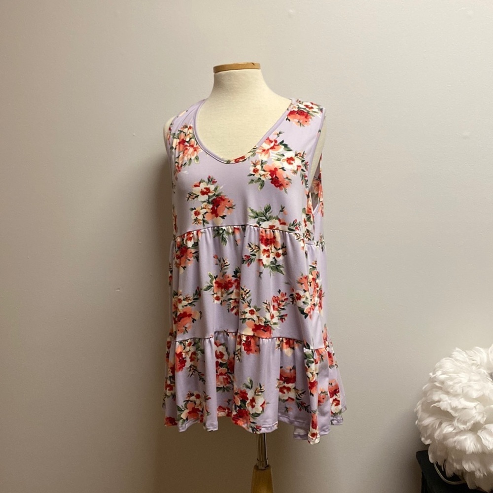Plus Size Floral Top